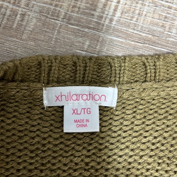 Exhilaration Faux Fur Open Front Vest Camel Size L - Picture 5 of 9